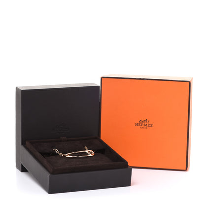 Hermes 18K Rose Gold Diamond MM Chaine d'Ancre Punk Bracelet SH 5 of 5