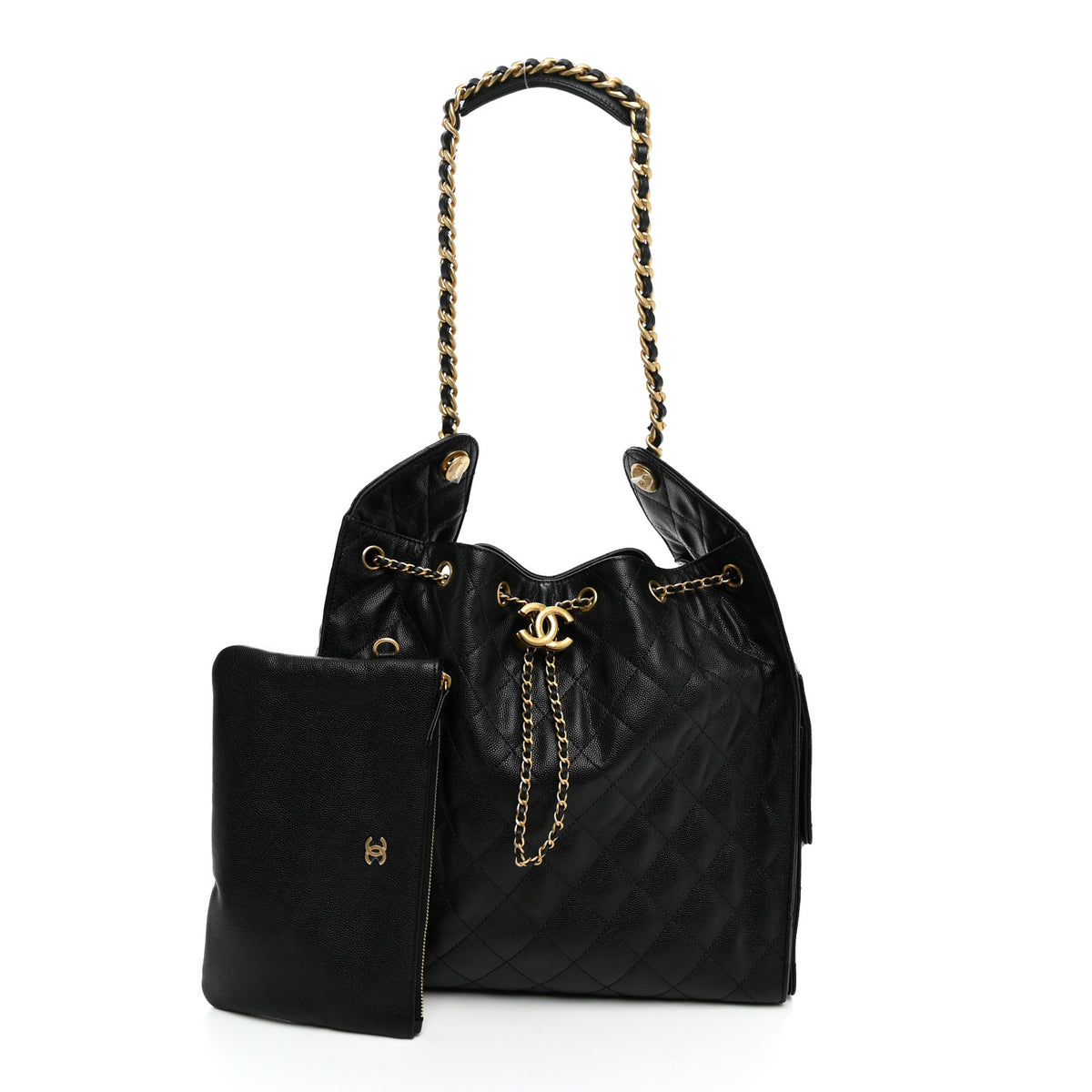Chanel Caviar Quilted Medium Chanel 25 Handbag Black 3 of 12