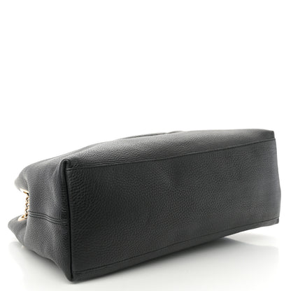 Gucci Pebbled Calfskin Medium Soho Chain Shoulder Bag Black 4 of 10