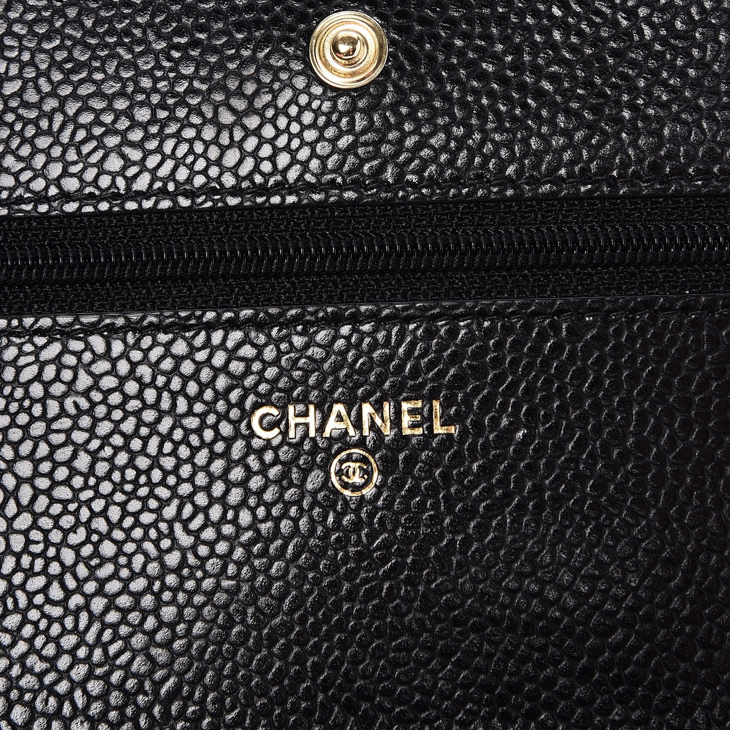 Chanel Caviar Quilted Wallet On Chain WOC Black 6 of 9