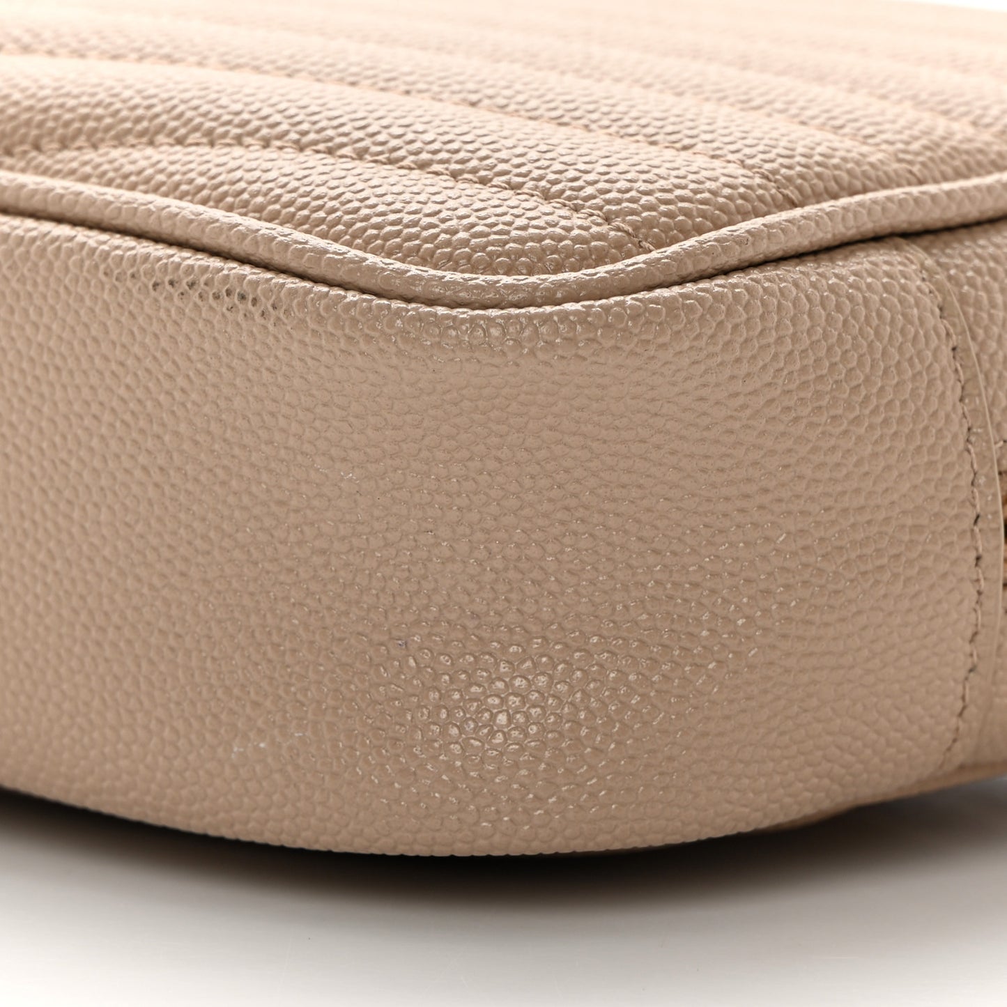 Grain De Poudre Matelasse Monogram Mini Lou Camera Bag Dark Beige