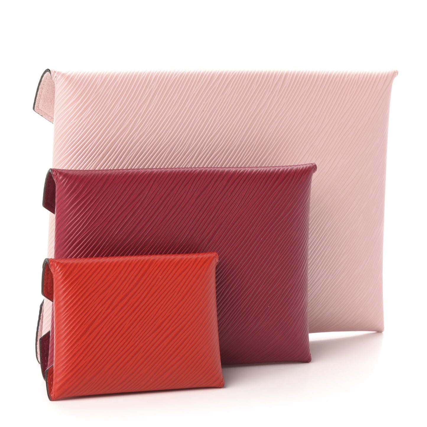 Epi Kirigami Pochette Set Rose Ballerine Fuchsia Coquelicot