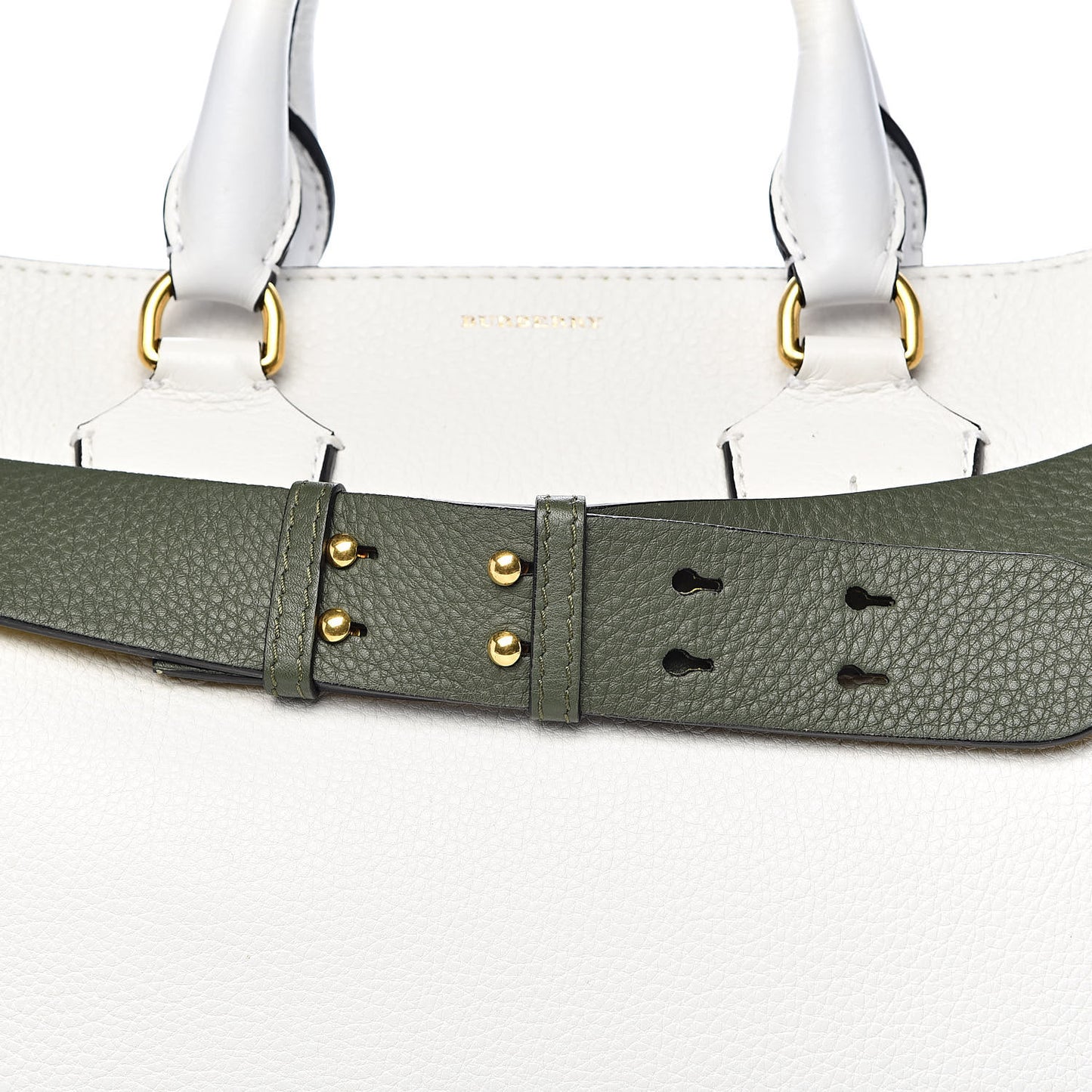 Soft Grain Calfskin Medium Belt Bag Chalk White