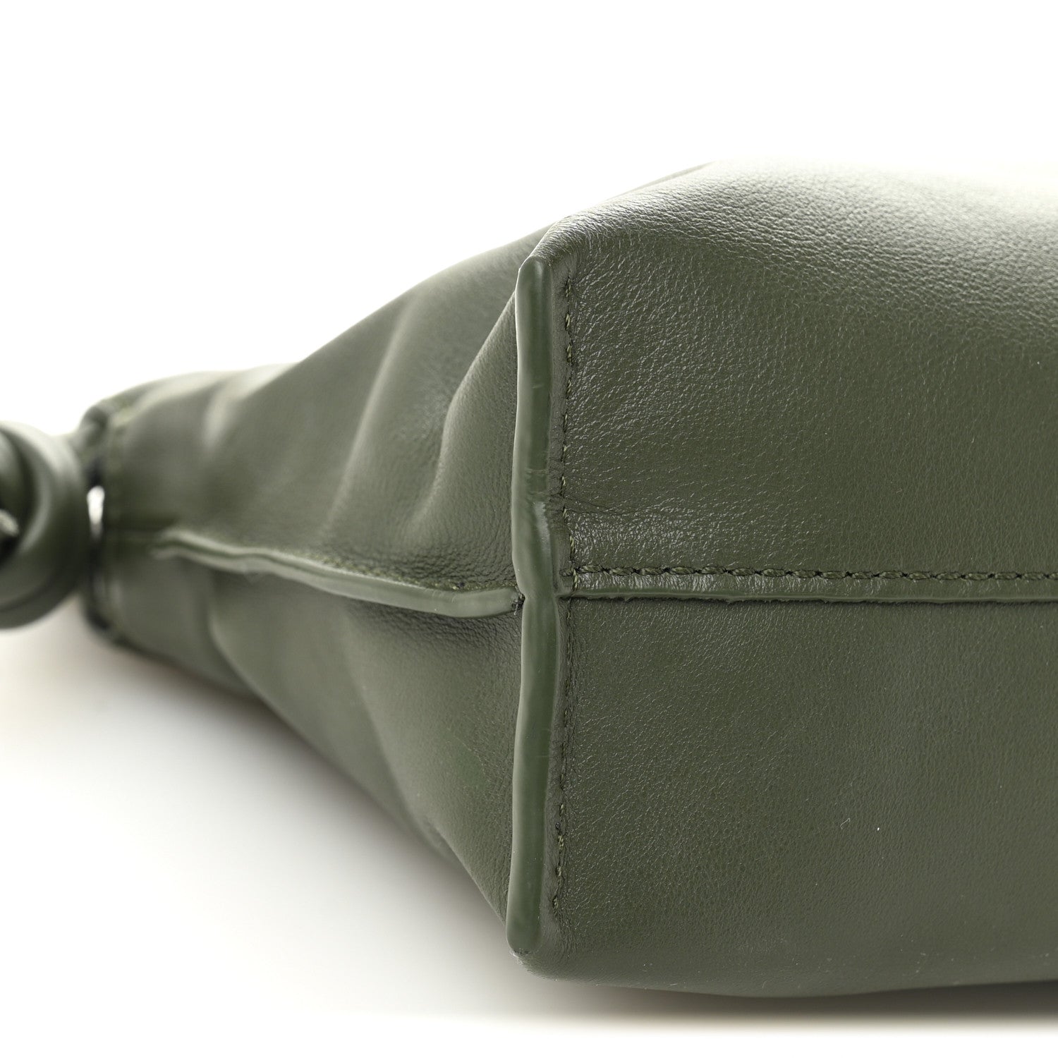 Loewe X SUNA FUJITA Nappa Panda Mini Flamenco Knot Clutch Bottle Green 9 of 12