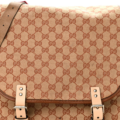 Gucci GG Monogram Diaper Bag Beige Ruggine Natural Antique Rose 8 of 10