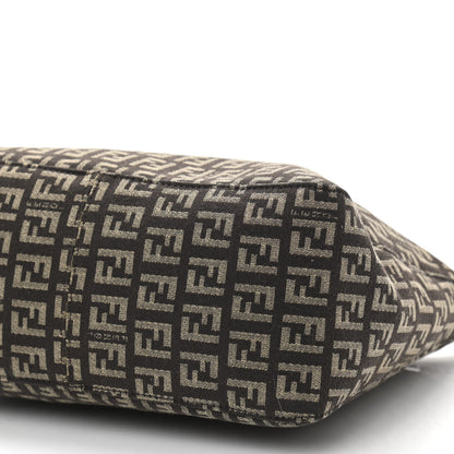 Fendi Zucchino Vitello Mini Pochette Testa di Moro Beige 9 of 9
