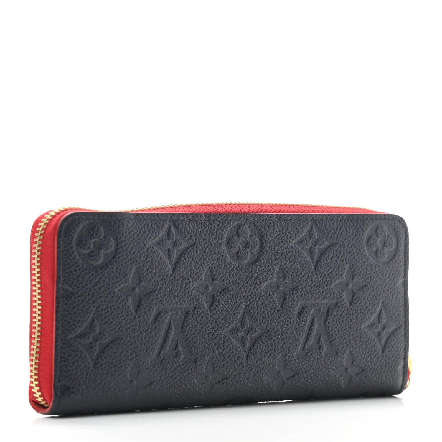 Louis Vuitton Empreinte Blooming Flowers Clemence Wallet Marine Rouge 3 of 7
