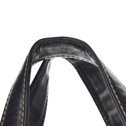 Chanel Calfskin Contrast Stitch Surpique Bowler Black 8 of 14