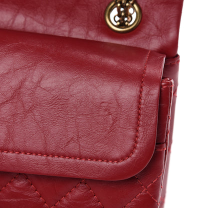 Chanel Aged Calfskin Quilted 2.55 Reissue 225 Flap Red 9 of 12