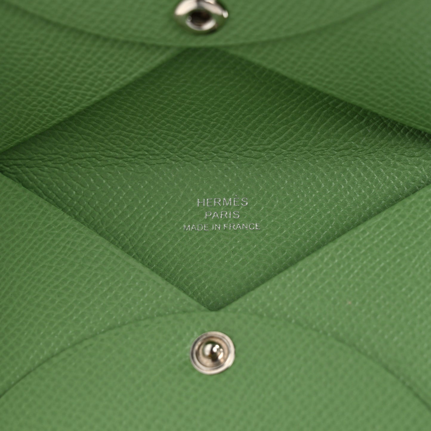 Epsom Calvi Duo Card Case Vert Criquet