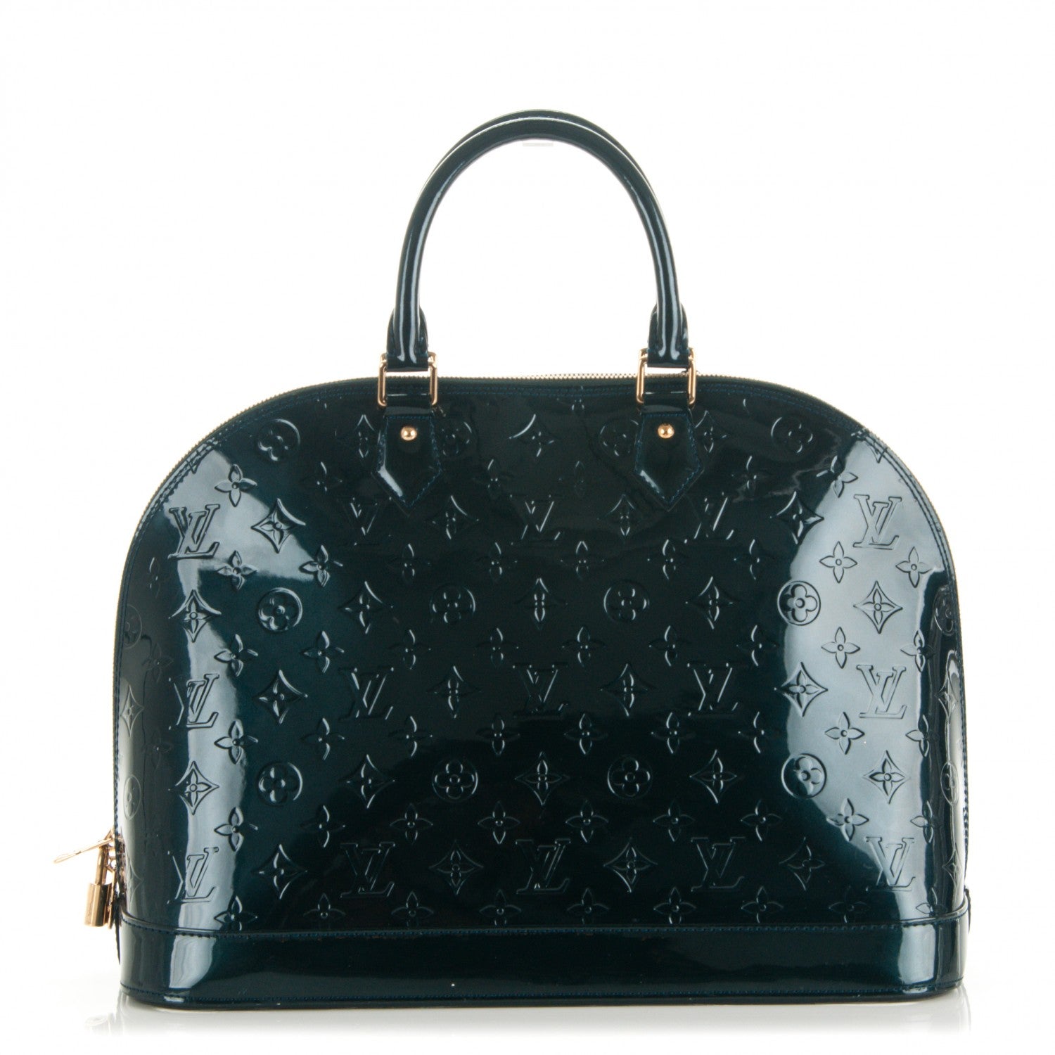 Louis Vuitton Vernis Alma GM Blue Nuit 1 of 7