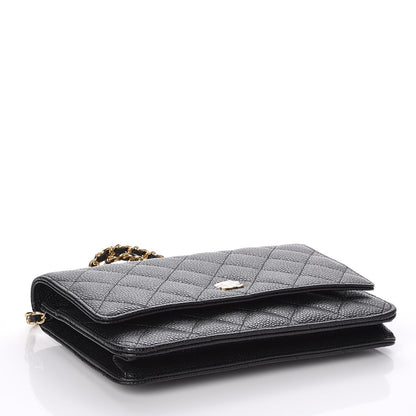 Chanel Caviar Quilted Wallet On Chain WOC Black 4 of 9
