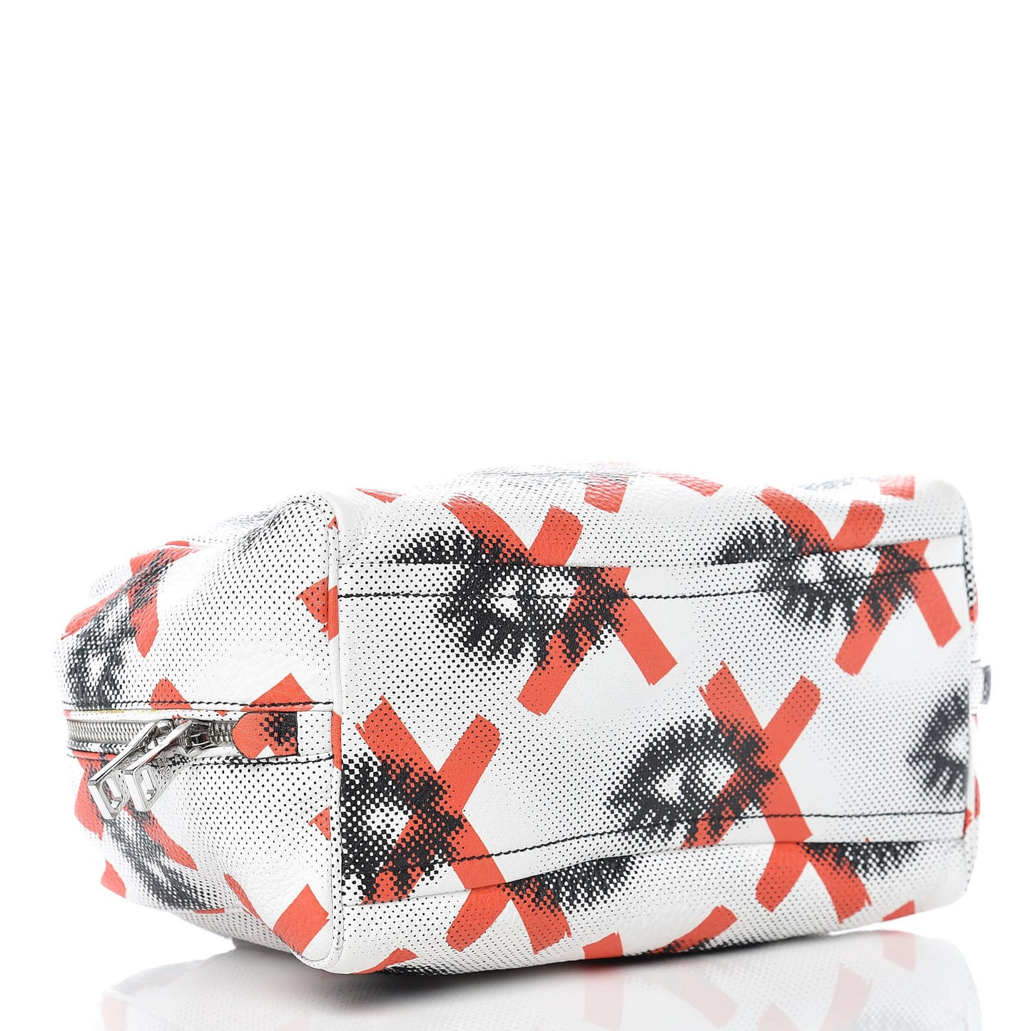 Vitello Daino Eye Inside Bag Bianco Arancio