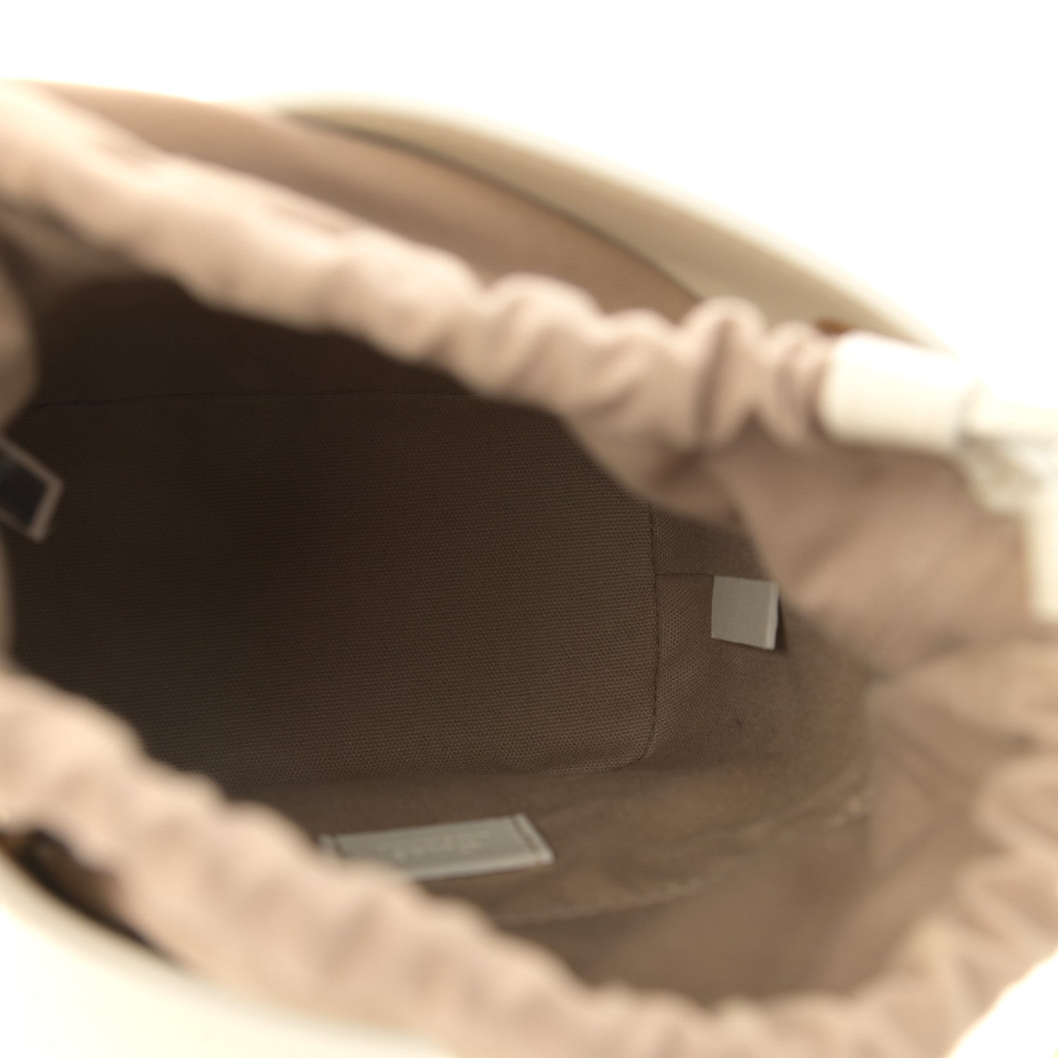 Chloe Smooth Calfskin Logo Mini Roy Bucket Bag Natural White 5 of 12