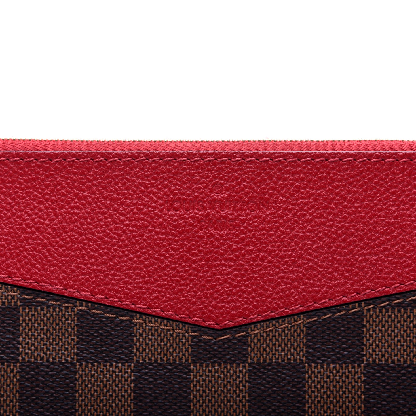 Damier Ebene Daily Pouch Scarlet