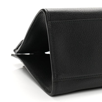 Gucci Grained Calfskin Web Crystal Butterfly Stripe Medium Totem Top Handle Bag Black 9 of 10