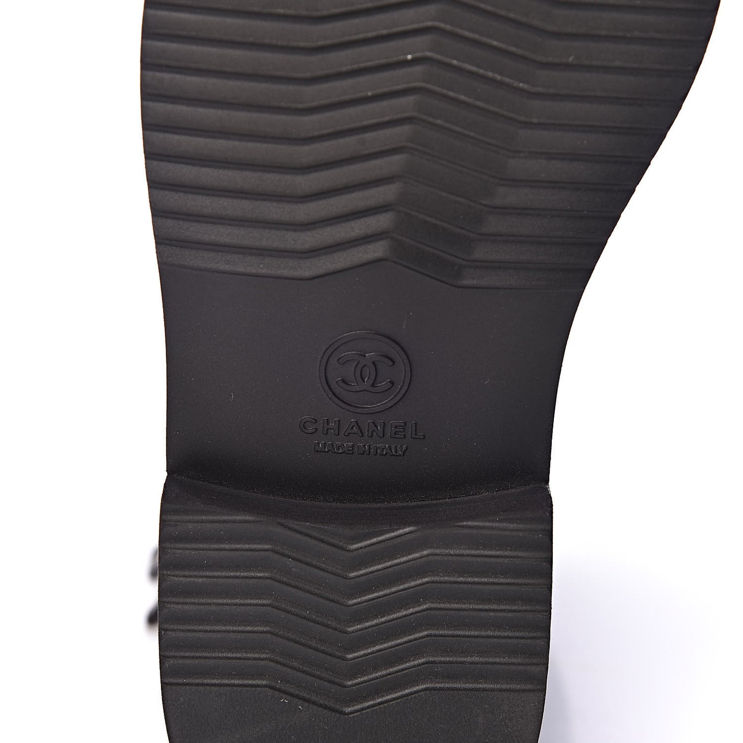 Gum Calfskin Quilted Combat Short Boots 39 Black