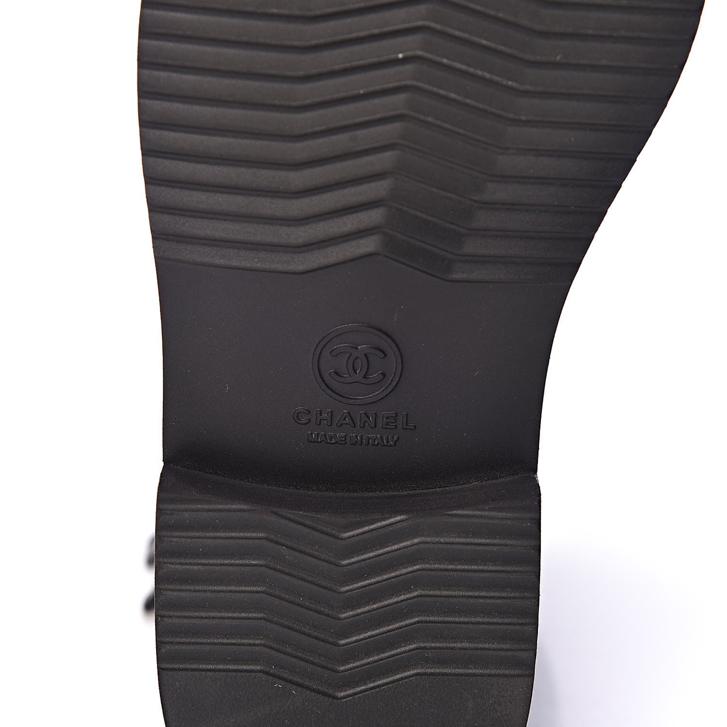 Chanel Gum Calfskin Quilted Combat Short Boots 39 Black 6 of 8