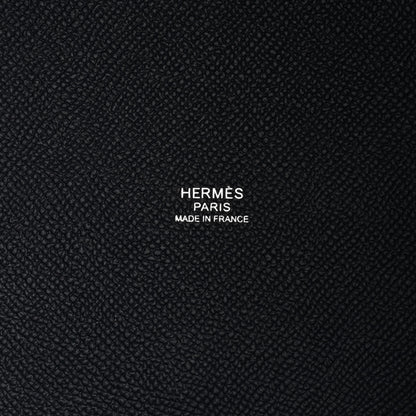 Hermes Epsom Tressage De Cuir Picotin Lock 22 MM Bleu Indigo Black Terre Battue 6 of 10