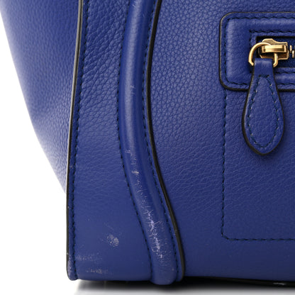 Celine Drummed Calfskin Mini Luggage Indigo 11 of 18