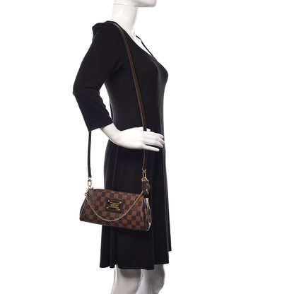 Louis Vuitton Damier Ebene Eva Clutch 2 of 9