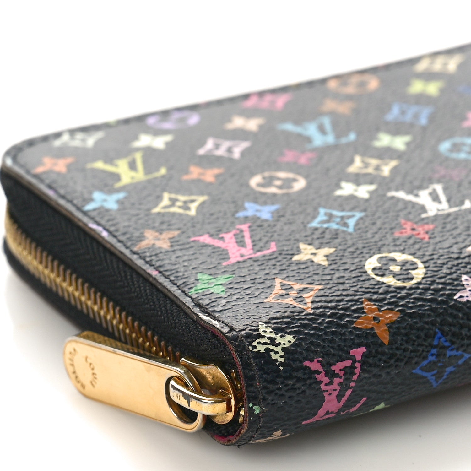 Louis Vuitton Monogram Multicolor Zippy Wallet Black Grenade 7 of 8