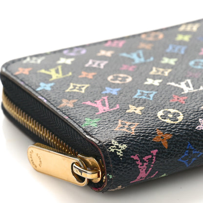 Louis Vuitton Monogram Multicolor Zippy Wallet Black Grenade 7 of 8