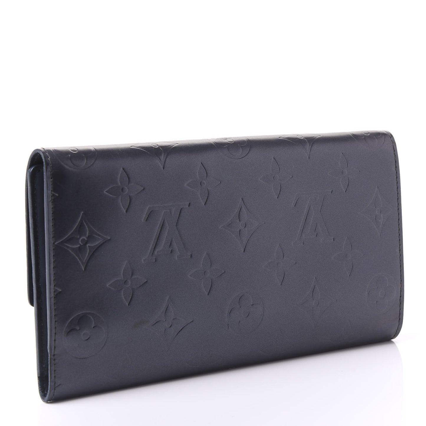 Mat Monogram Porte Tresor International Wallet Blue