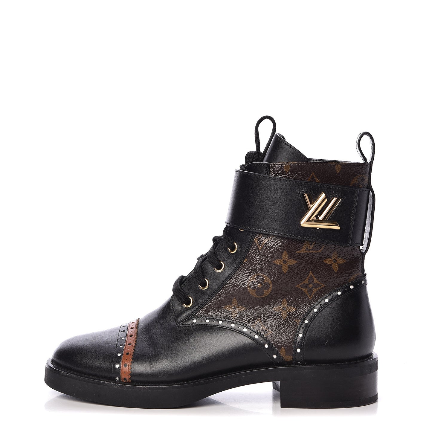 Calfskin Monogram Boyish Ranger Boots 39 Black