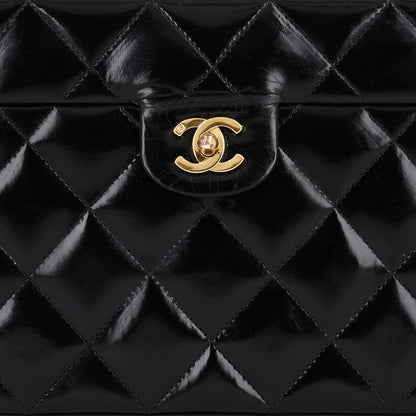Chanel Patent Quilted Vanity Train Case Black 8 of 10