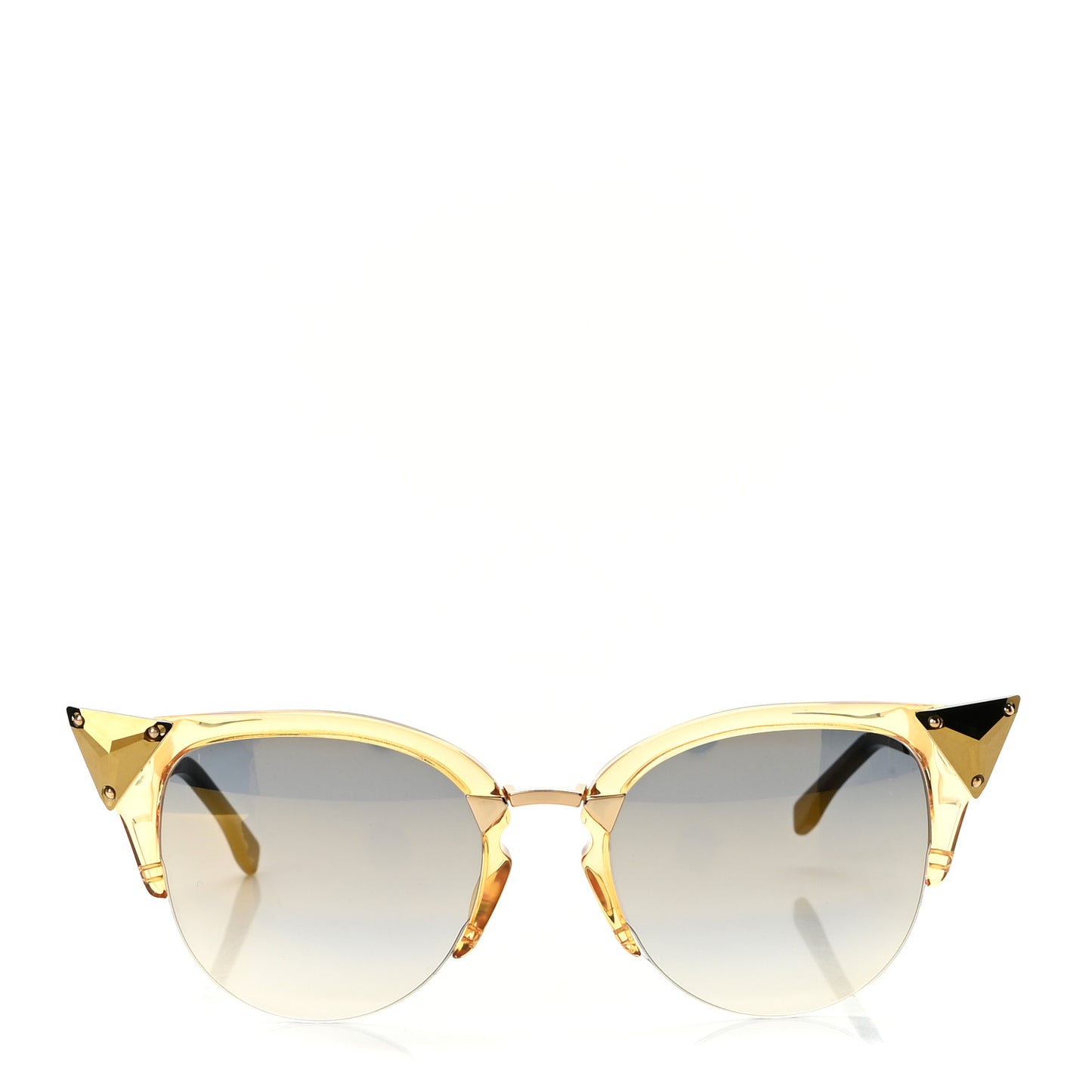 Metal Iridia Cat Eye Sunglasses FF 0041/S Gold