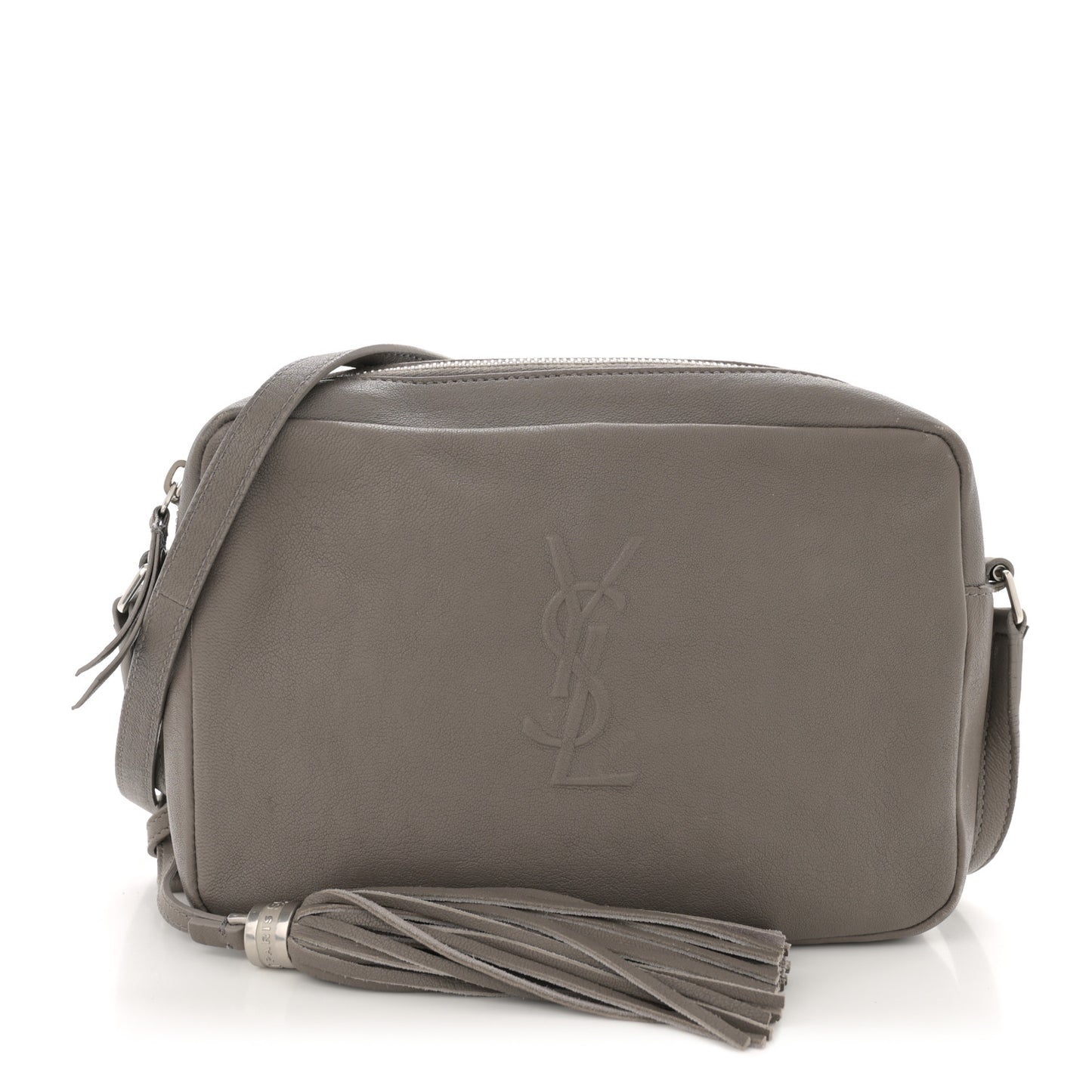 Lambskin Monogram Small Lou Camera Bag Asphalt