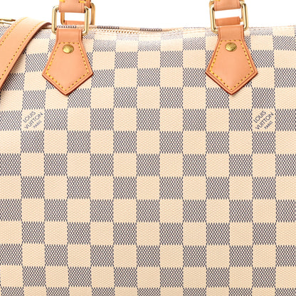Louis Vuitton Damier Azur Speedy Bandouliere 30 8 of 10