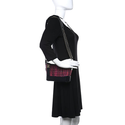 Chanel Tweed Calfskin Small Gabrielle Hobo Dark Navy 2 of 11