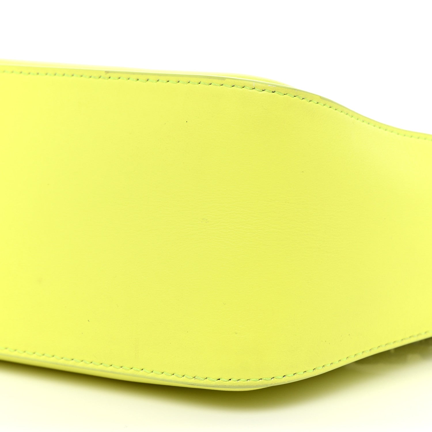 Givenchy Smooth Calfskin Small Moon Cut Out Shoulder Bag Fluo Yellow 8 of 23