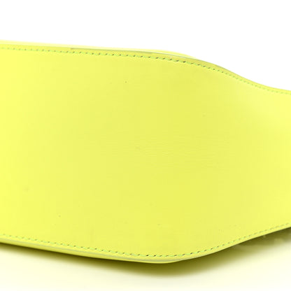 Givenchy Smooth Calfskin Small Moon Cut Out Shoulder Bag Fluo Yellow 8 of 23