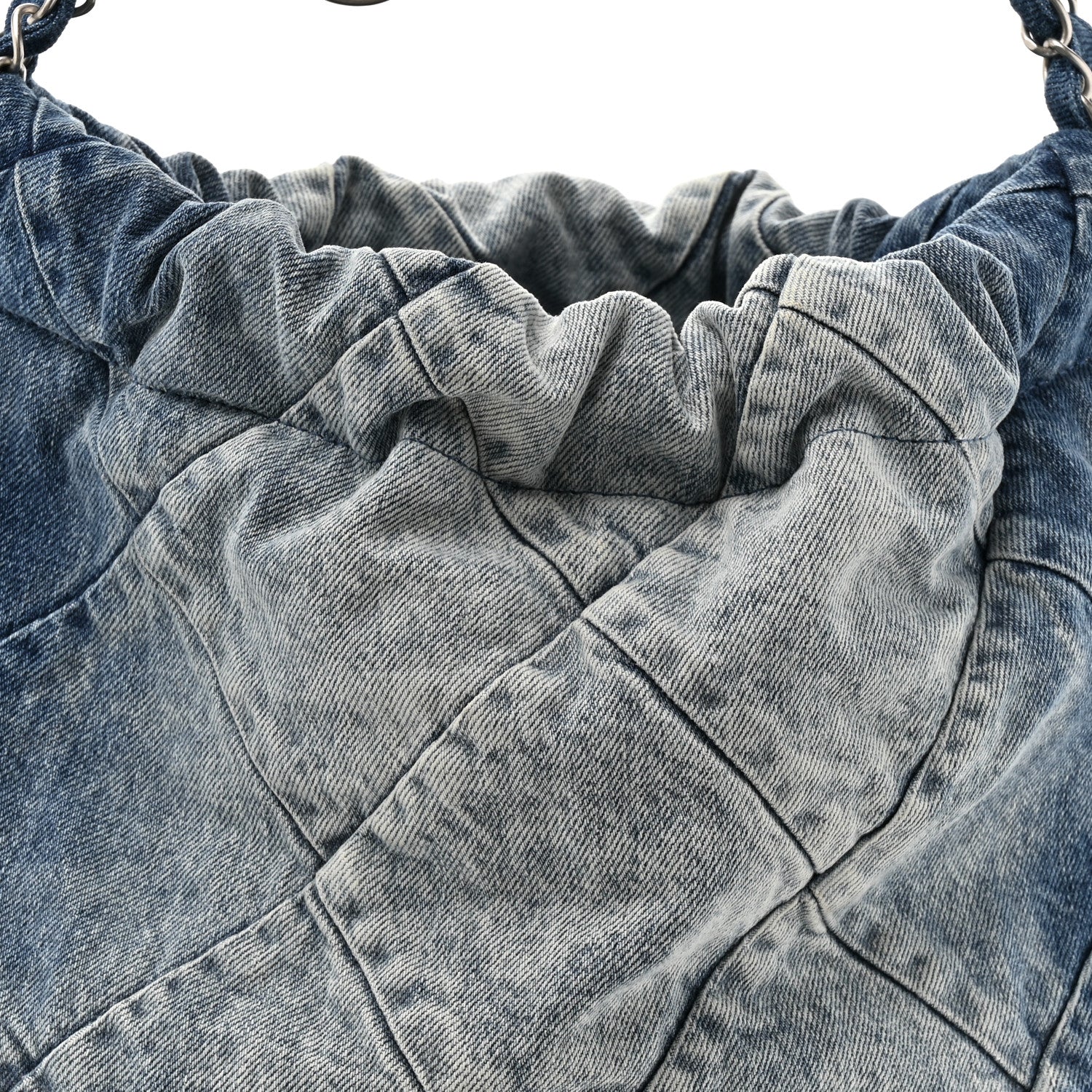 Chanel Denim Quilted Small Chanel 22 Blue 9 of 11