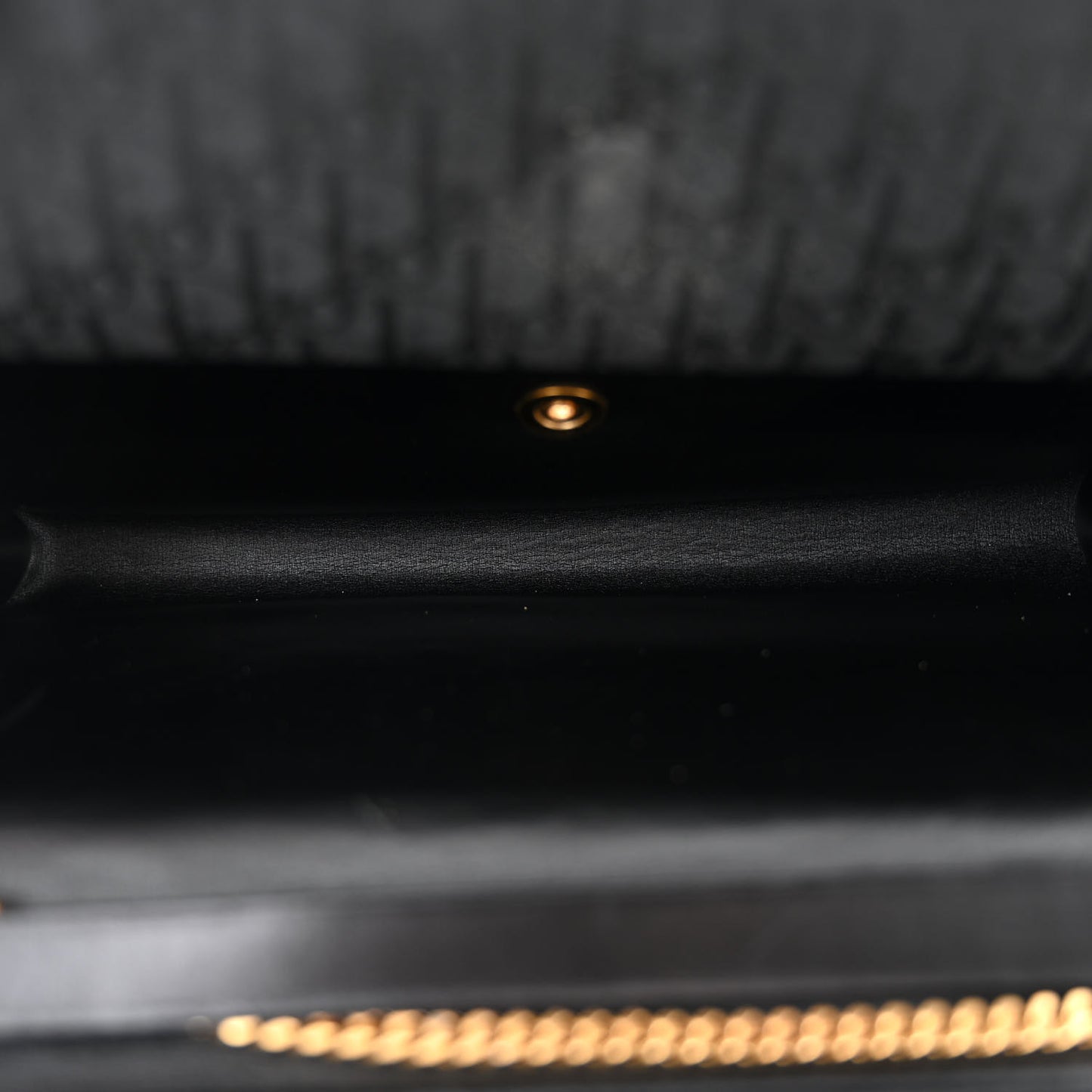 Monogram Chain Shoulder Bag Black