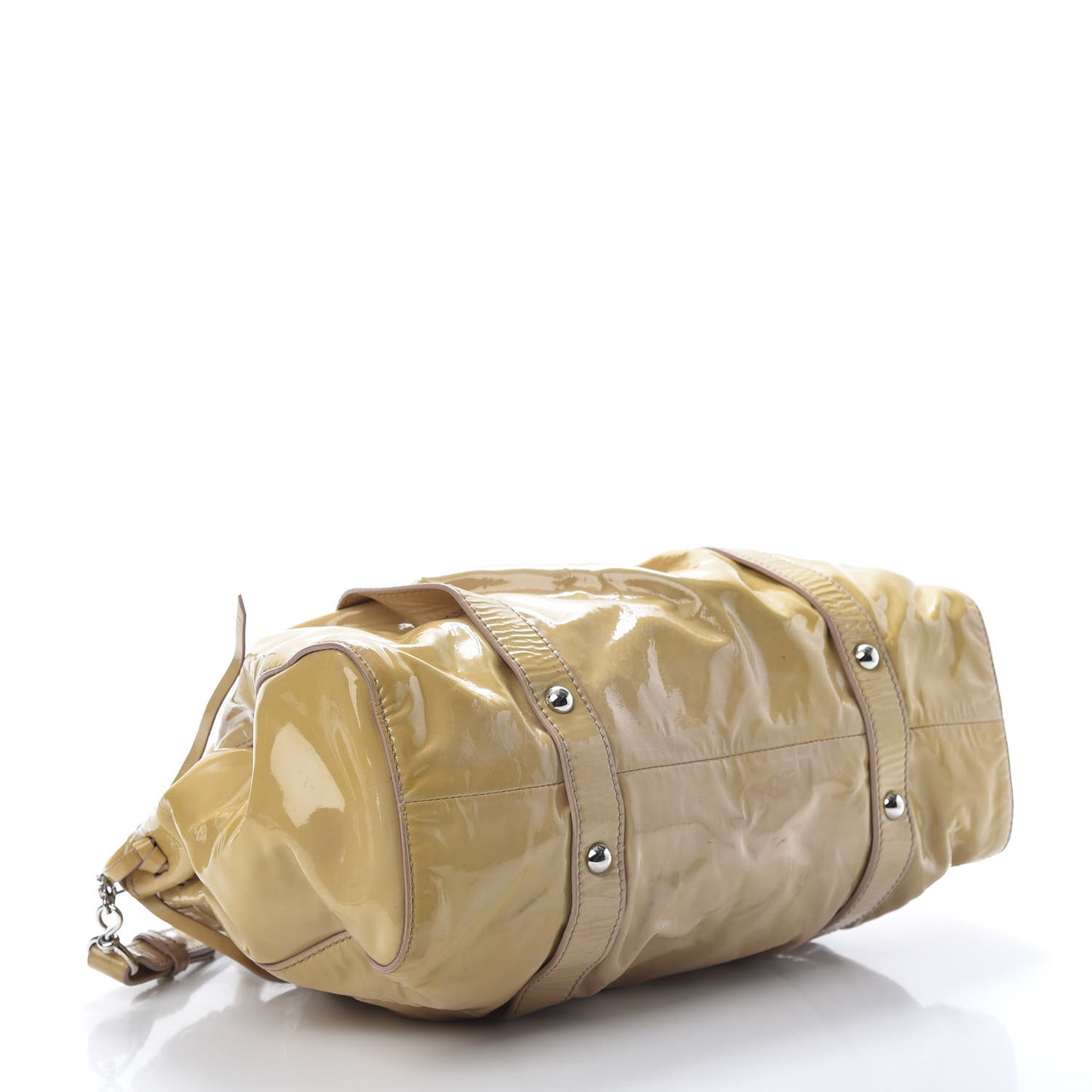 Vernice Gathered Tote Beige