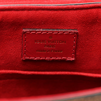 Louis Vuitton Damier Ebene Beaubourg MM Scarlet 6 of 10