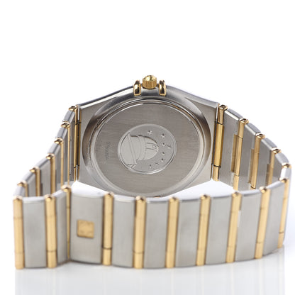 Omega Stainless Steel 18K Yellow Gold 33mm Constellation Quartz Watch White 1312.30 5 of 6
