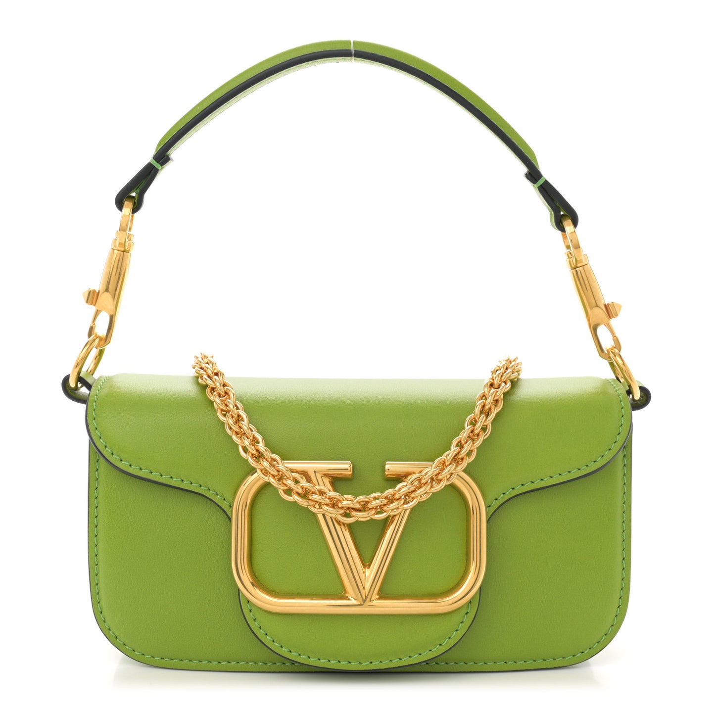 Calfskin Vlogo Small Loco Shoulder Bag Light Green