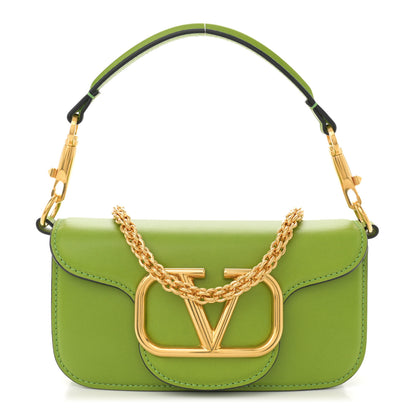 Valentino Garavani Calfskin Vlogo Small Loco Shoulder Bag Light Green 1 of 10