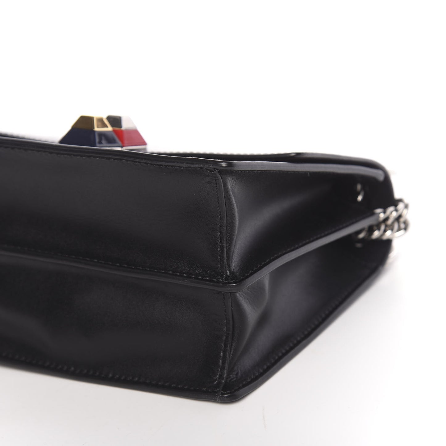 Vitello Liberty Studded Small Kan I Shoulder Bag Black Multicolor
