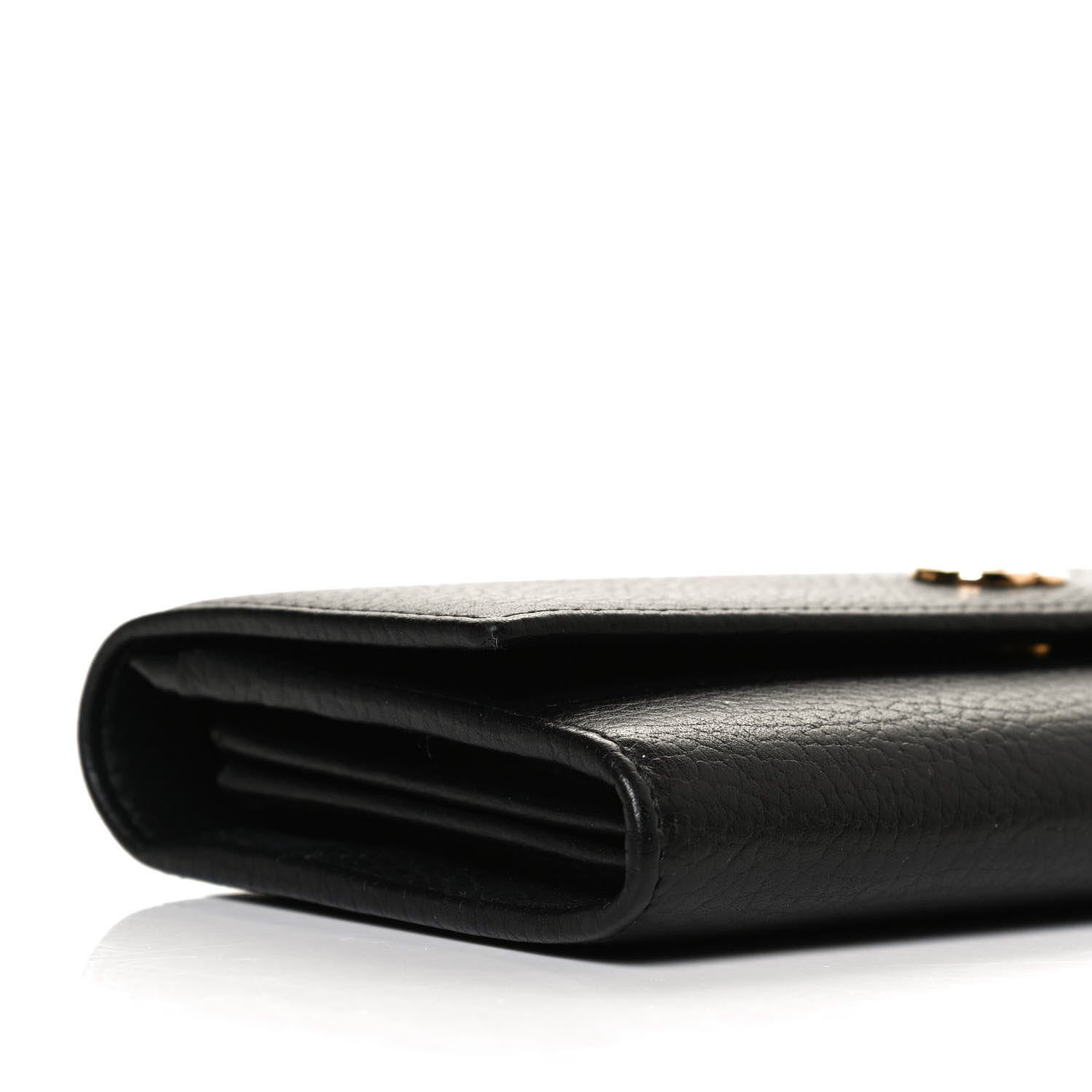 Gucci Dollar Calfskin GG Marmont Continental Wallet Black 6 of 11