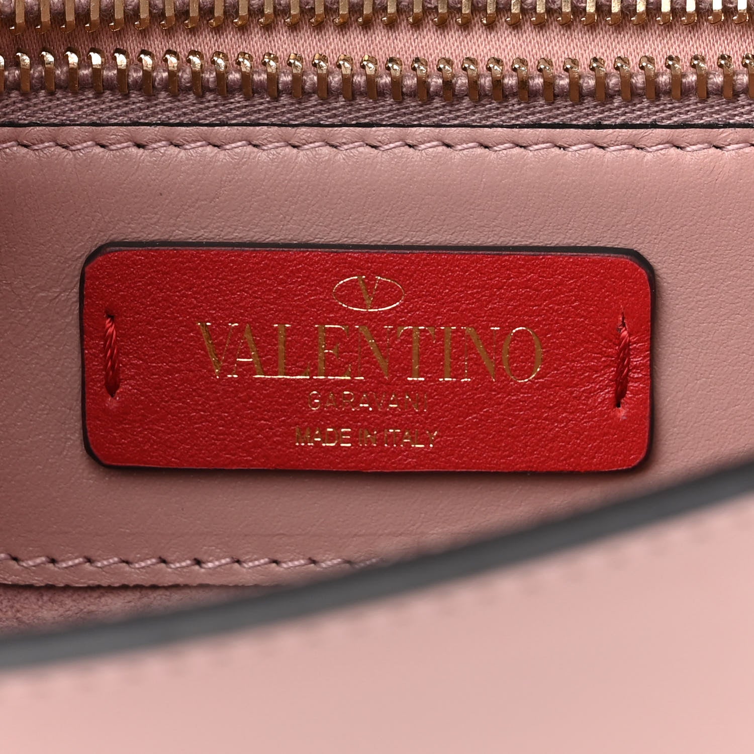 Valentino Garavani Vitello Groumette Small Rockstud Demilune Shoulder Bag Lipstick 6 of 10