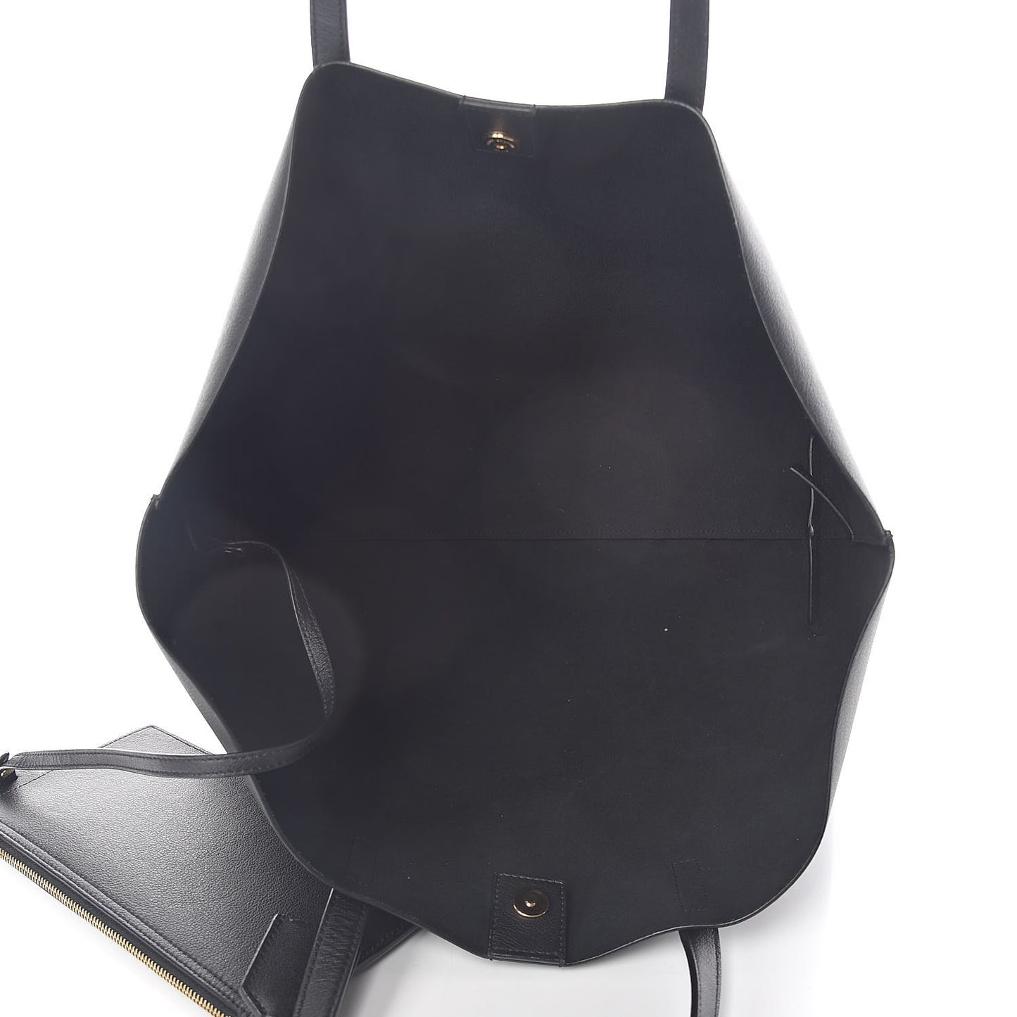 Calfskin Large Shopping Tote Black