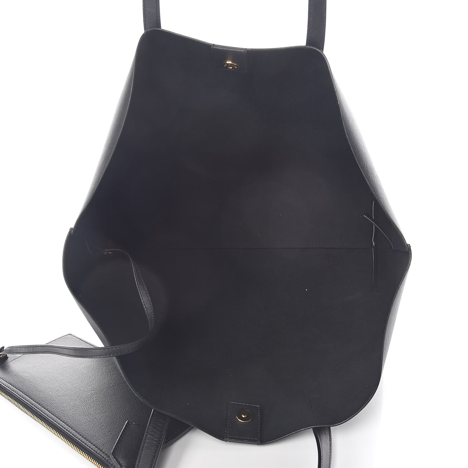 Saint Laurent Calfskin Large Shopping Tote Black 6 of 11