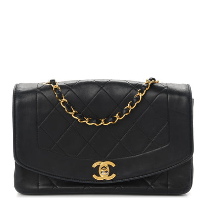 Chanel Lambskin Quilted Medium Single Flap Black 1 of 10