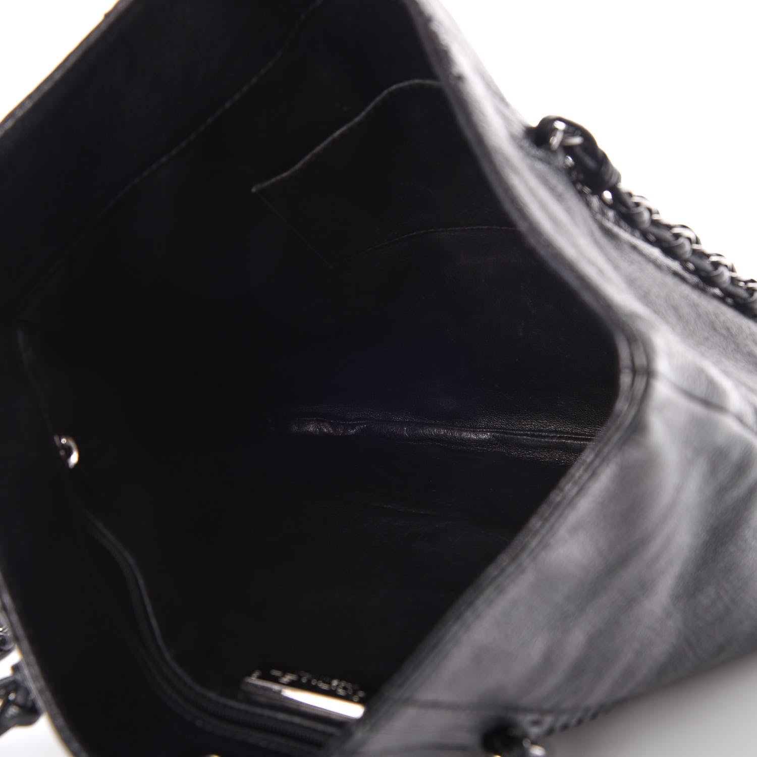 Chanel Deerskin Luxe Ligne North South Tote Black 5 of 15